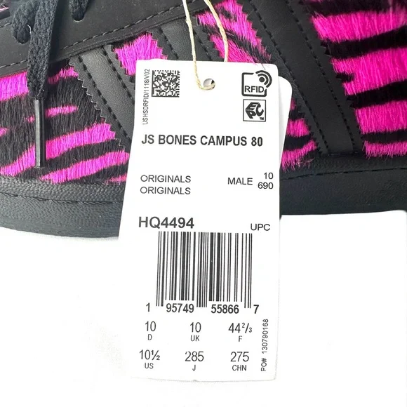 ❌SOLD❌ Adidas JS BONES CAMPUS 80 PINK by Jeremy Scott - Picture 5 of 9